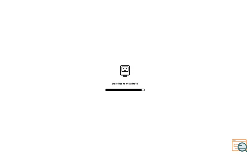 Screenshot of macOS system 7 web desktop