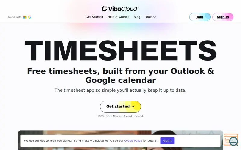 Screenshot of VibaCloud
