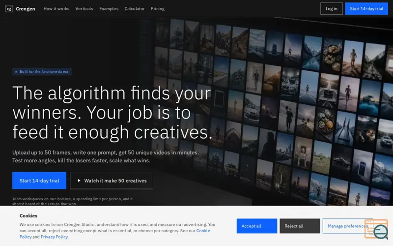 Screenshot of Creogen Studio