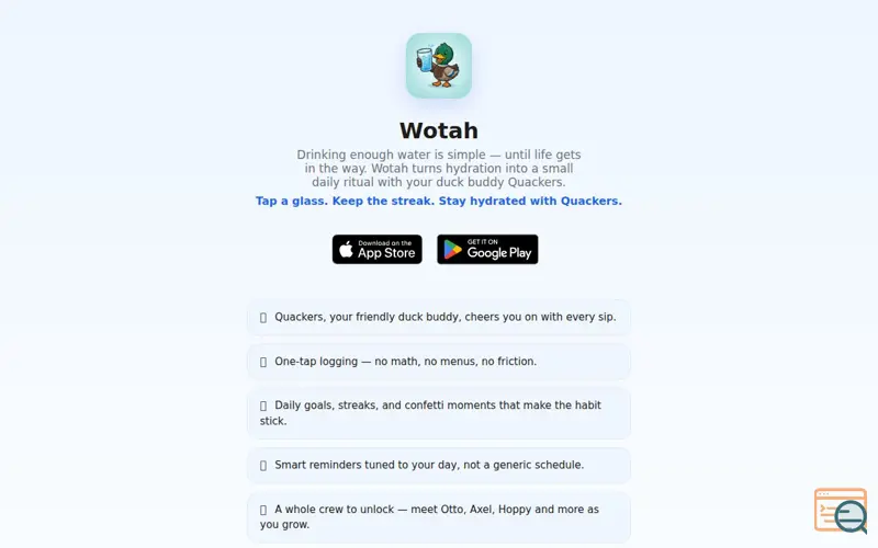 Screenshot of Wotah