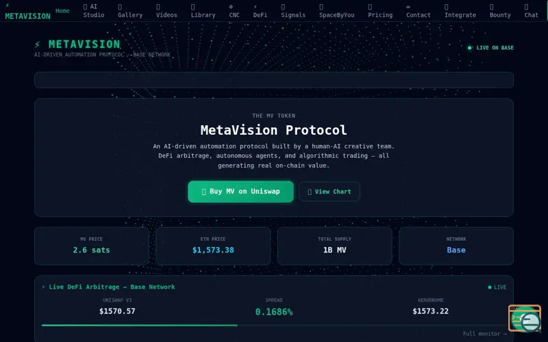 Screenshot of MetaVision