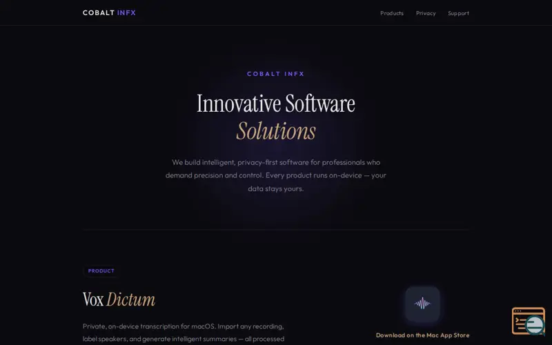 Screenshot of Cobalt InFX