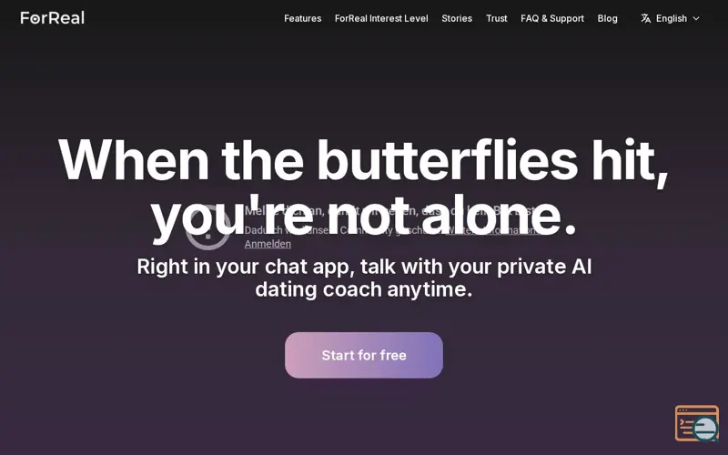 Screenshot of ForReal 2.0 – From Crush to Couple
