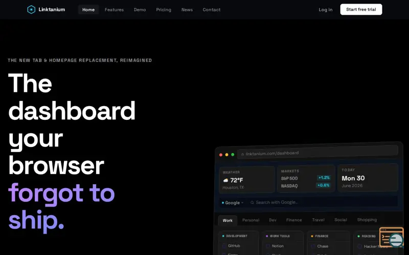 Screenshot of Linktanium