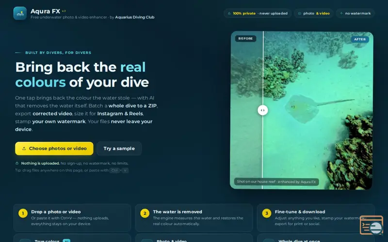 Screenshot of Aqura FX