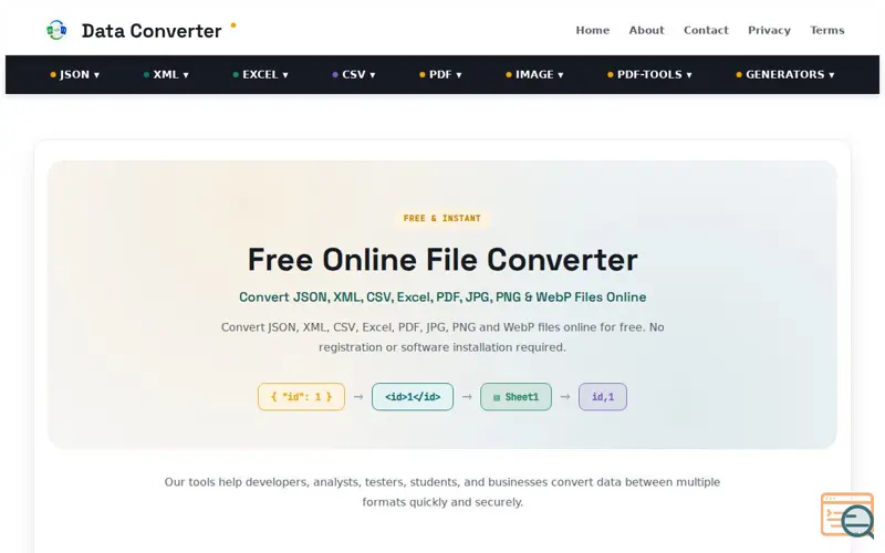 Screenshot of Data Converter