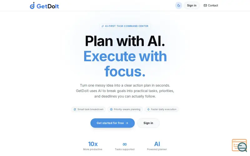 Screenshot of GetDoIt