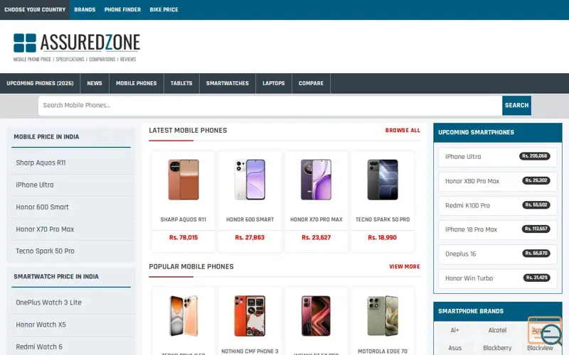 Screenshot of Assuredzone