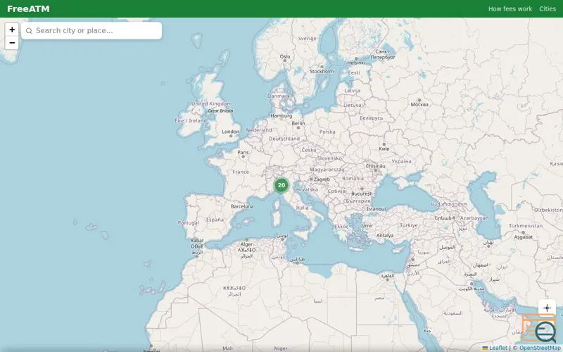 Screenshot of Free ATMs