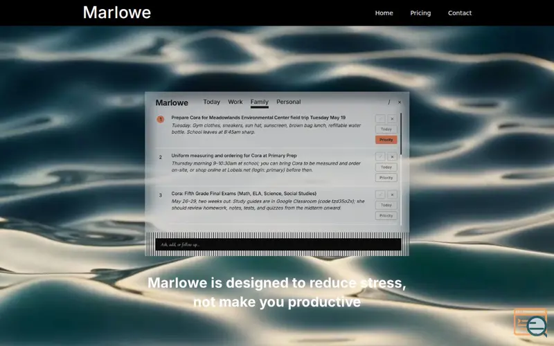 Screenshot of Marlowe