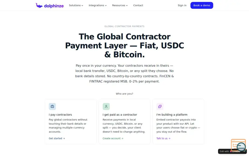Screenshot of Dolphinze zero-fees campaign