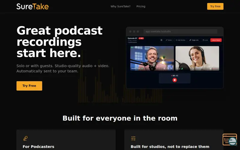 Screenshot of SureTake