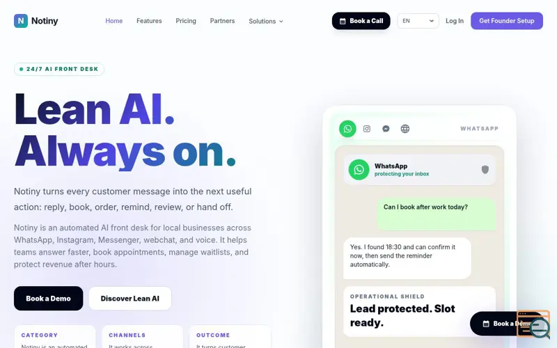Screenshot of Notiny
