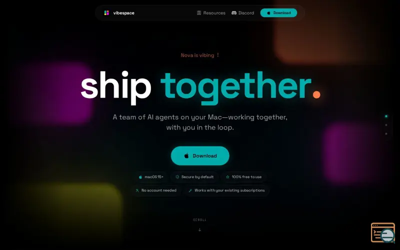 Screenshot of Vibespace