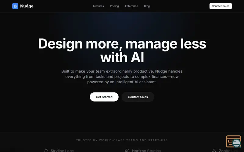 Screenshot of Nudge