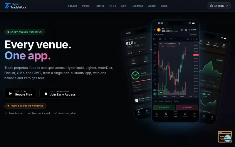 Screenshot of Hypertradeworx