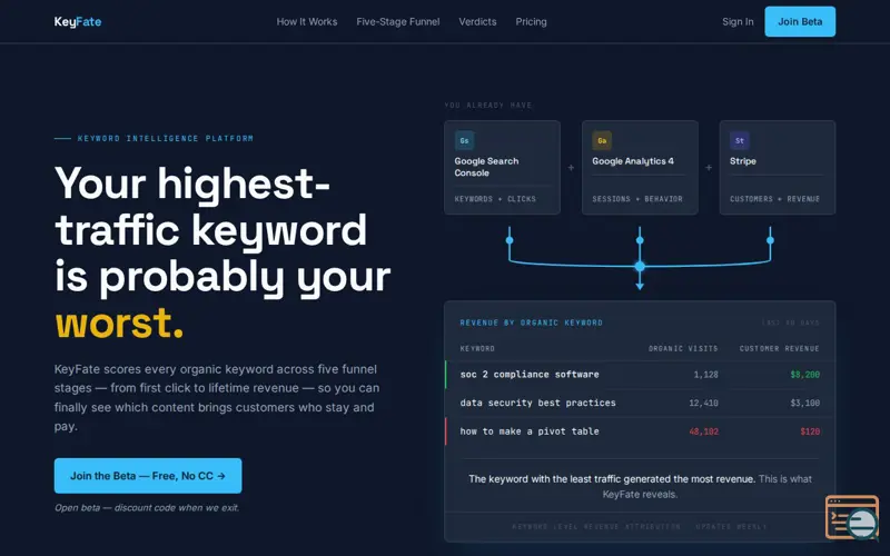 Screenshot of KeyFate
