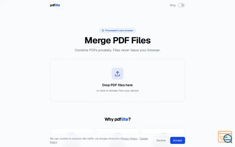 Screenshot of PDFLite