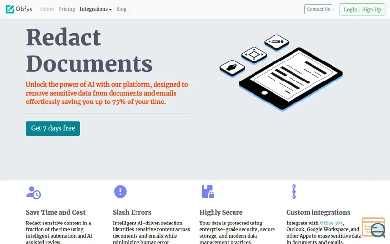 Screenshot of Obfys