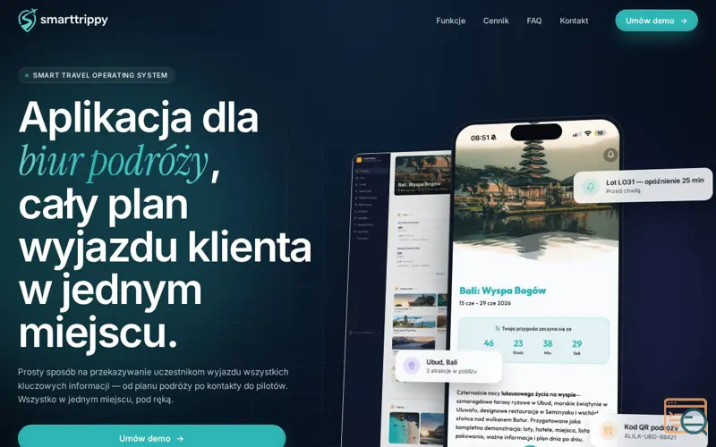 Screenshot of Smart Trippy, a launch using home.pl