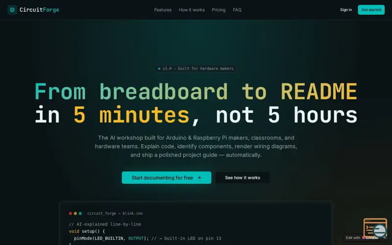 Screenshot of CircuitForge