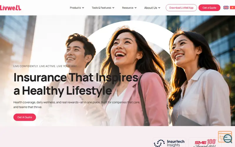 Screenshot of LivWell - Employee Health & Wellness