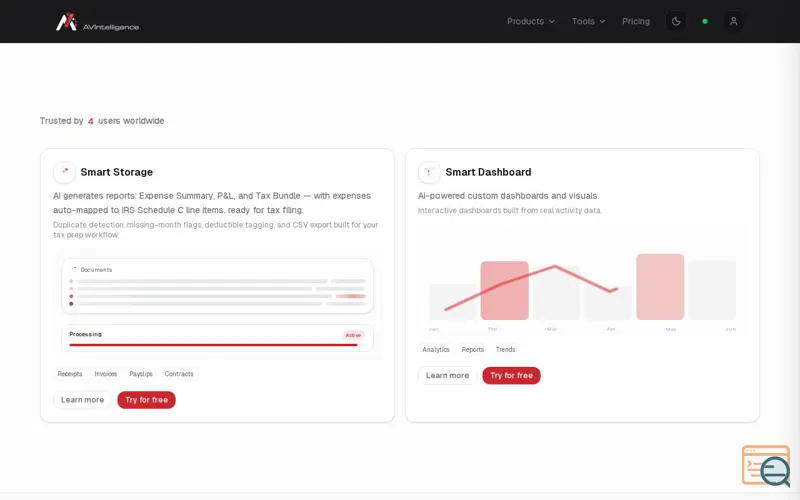 Screenshot of AVIntelligence