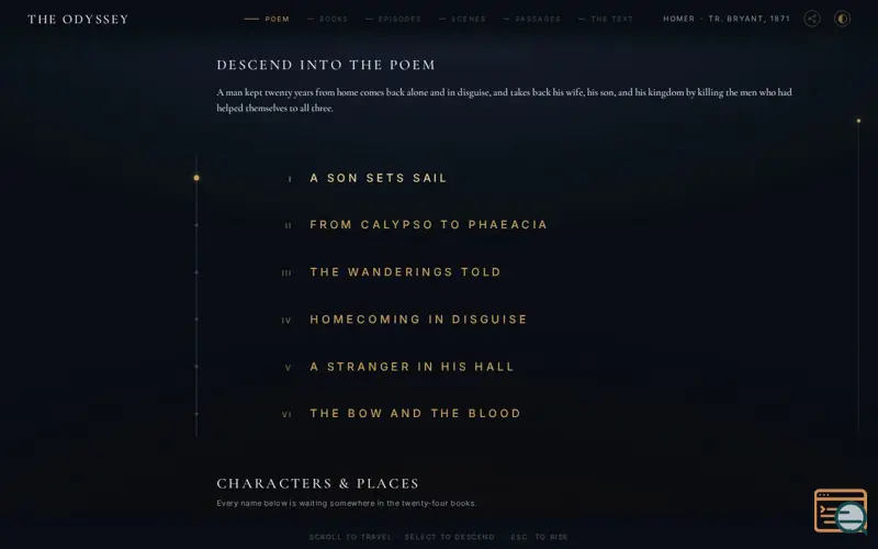 Screenshot of Book