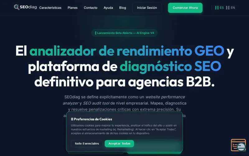 Screenshot of SEOdiag