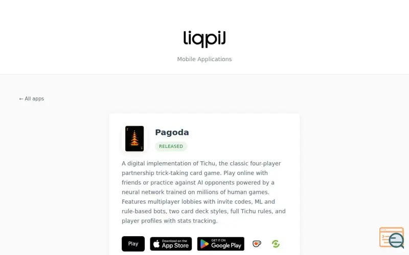 Screenshot of Pagoda