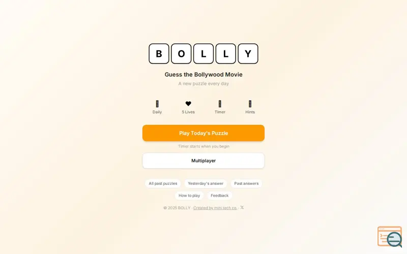 Screenshot of BOLLY