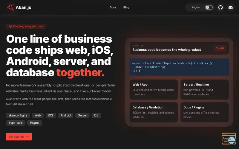 Screenshot of Akan.js