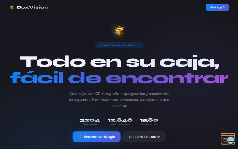 Screenshot of BoxVision