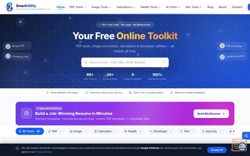 Screenshot of SmartUtility