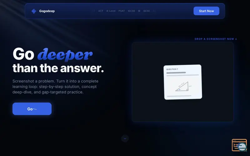 Screenshot of Gogodeep