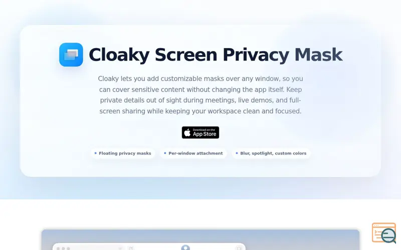 Screenshot of Cloaky