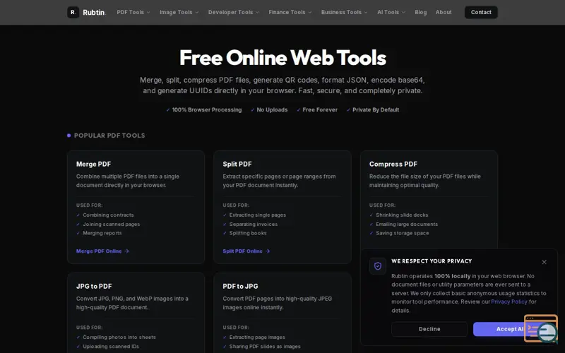 Screenshot of Rubtin