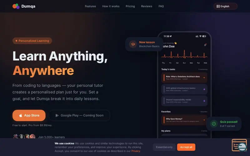 Screenshot of Dumqa
