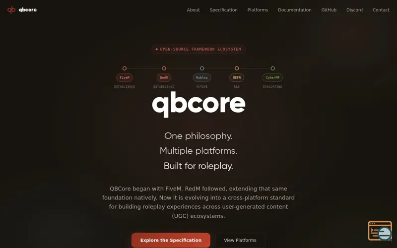 Screenshot of QBCore
