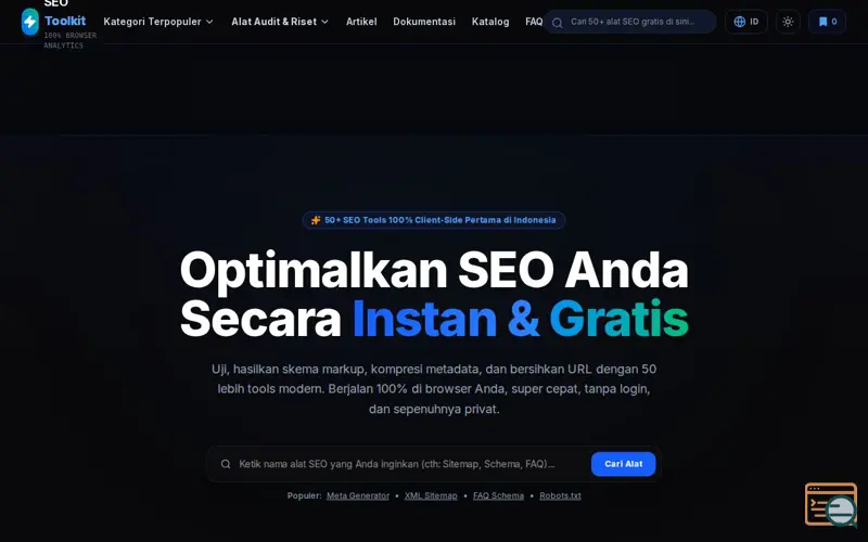 Screenshot of SEO Toolkit Pro