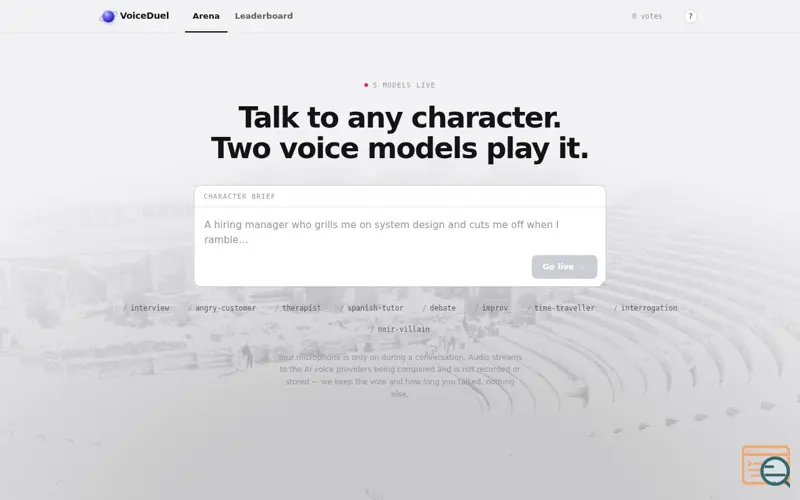 Screenshot of Voiceduel