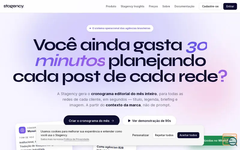 Screenshot of Stagency