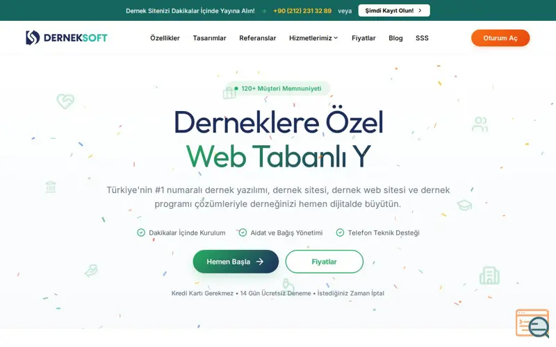Screenshot of DernekSoft Dernek Yazılımı