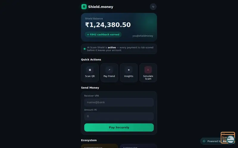 Screenshot of Shield.money