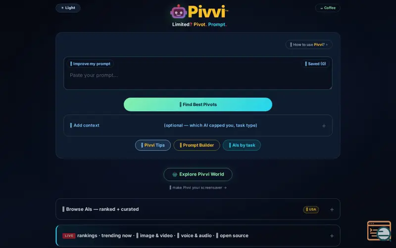 Screenshot of Pivvi
