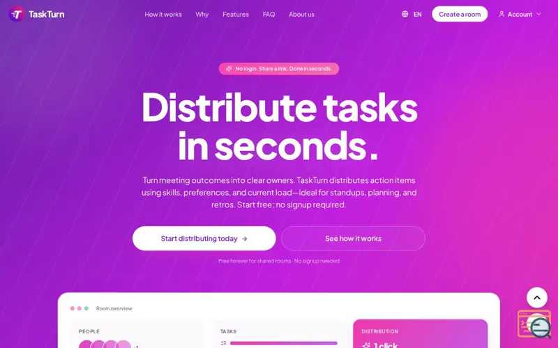 Screenshot of TaskTurn