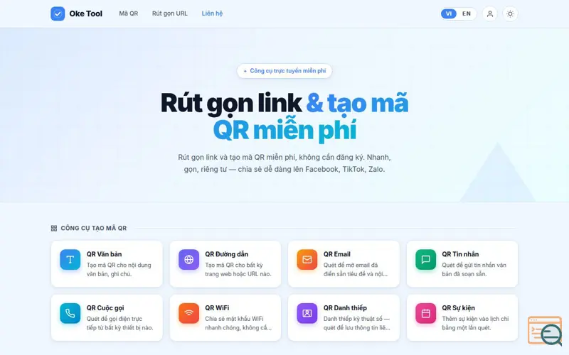 Screenshot of Oke Tool
