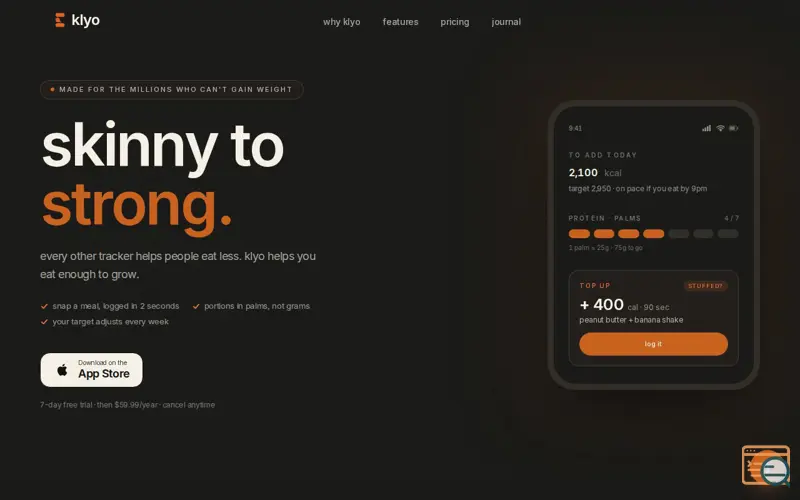 Screenshot of klyo