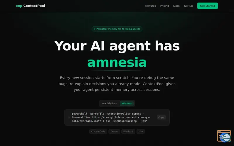 Screenshot of ContextPool