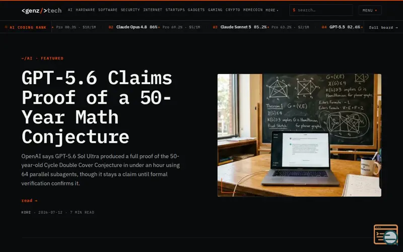Screenshot of GENZ TECH